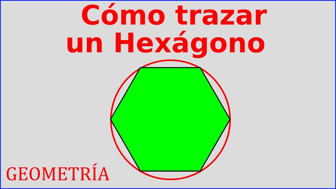 Como trazar un hexagono dentro de una circunferencia