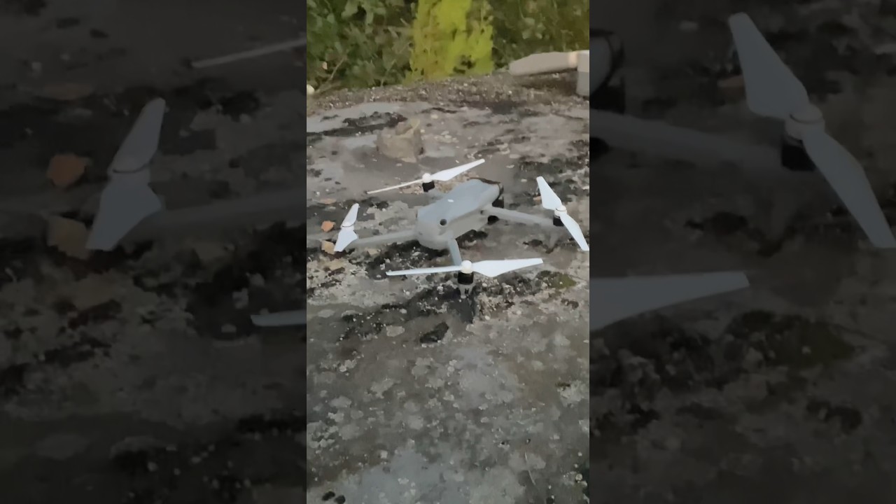 DJI Phantom 4 with DJI Air 3 propellers 😅😁 #djiair3 #djiphantom4