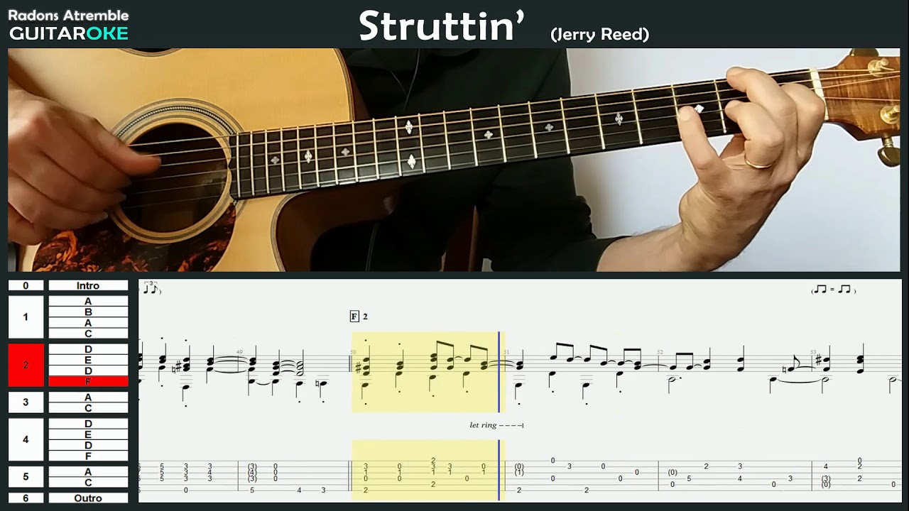 Struttin' - (Jerry Reed) - Tommy Emmanuel - Guitar Tabs & Score
