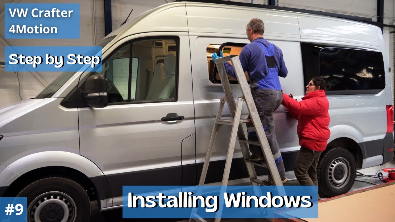 Fitting Carbest Windows into Van| VW Crafter 4x4 | Camper Conversion