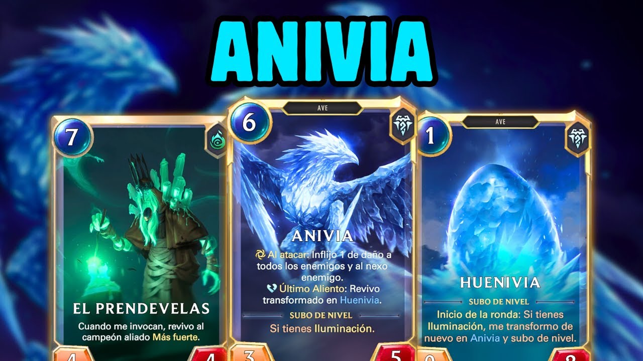 ANIVIA RENACER  DECK LEGENDS OF RUNETERRA ESPAÑOL #runeterra #legendsofruneterra 