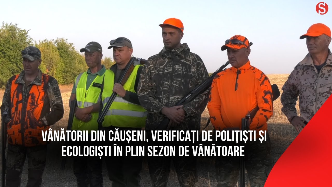 V&acirc;nătorii din Căușeni, verificați de polițiști și ecologiști &icirc;n plin sezon de v&acirc;nătoare