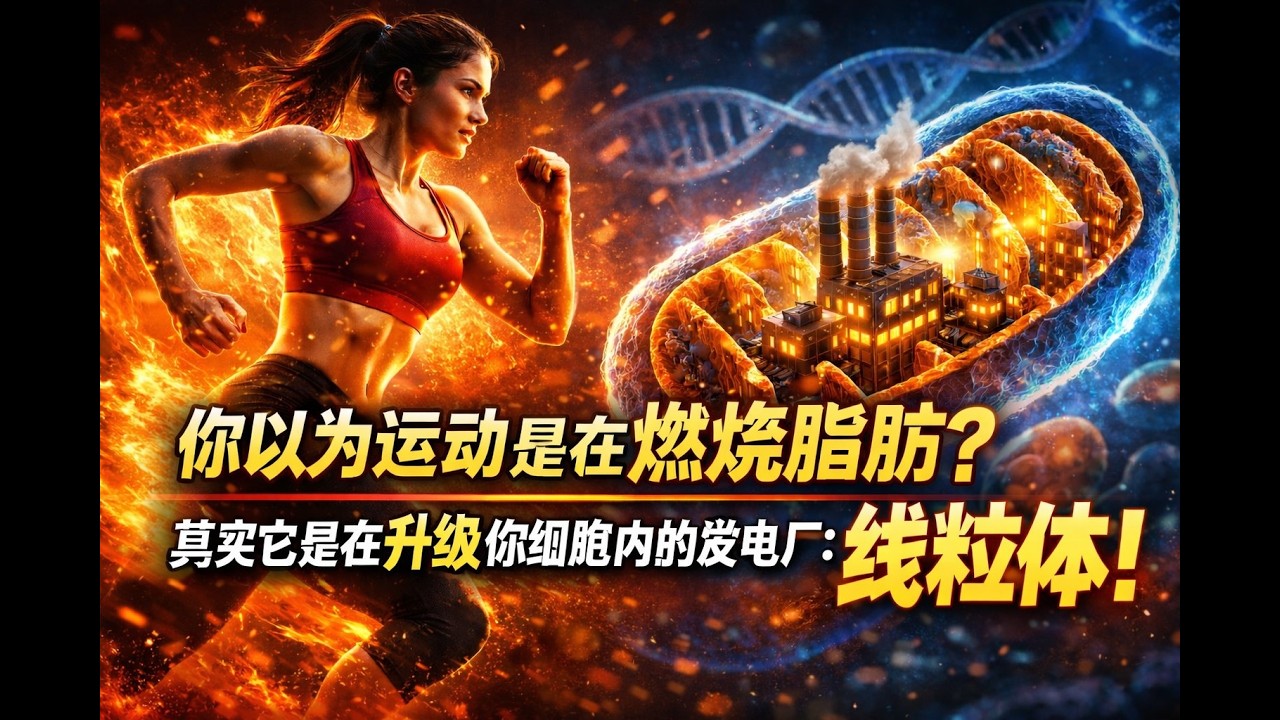 你以为运动在燃烧脂肪？其实它在重启你细胞内的发电厂：线粒体！