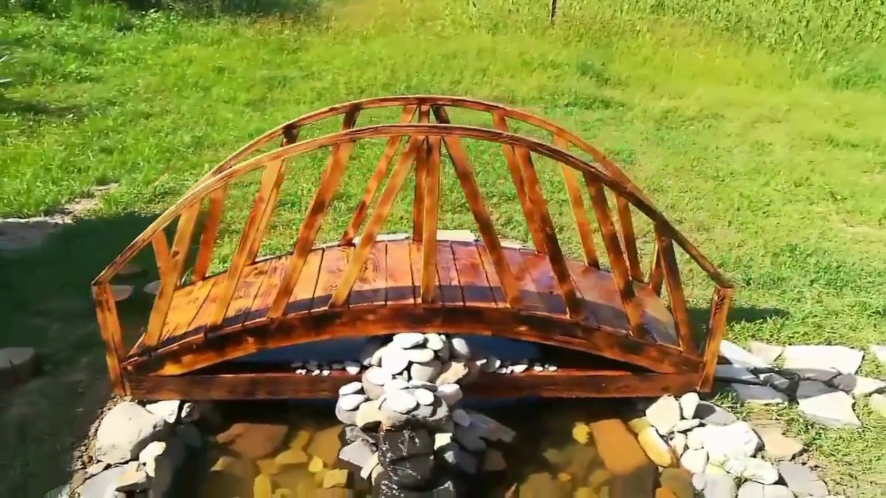 #Palet ve #ahşap malzeme ile süs havuzu köprü yapımı bahçe dekorasyon