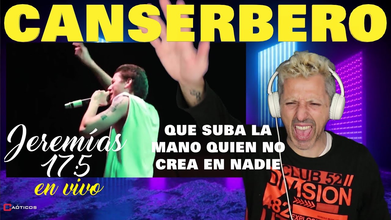 ✅ CANSERBERO EN VIVO ▶️ JEREMIAS 17:5  / TAN GENIAL COMO EN ESTUDIO / REACCIONANDO