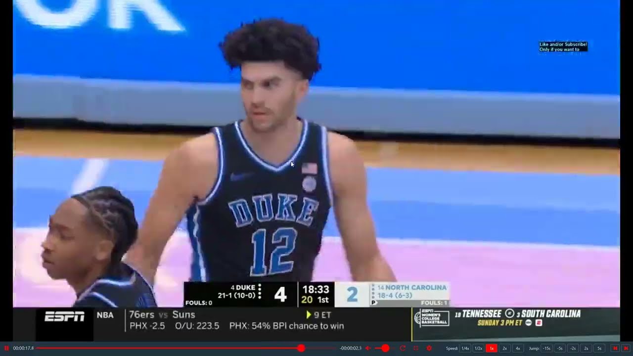 Duke Blue Devils vs University North Carolina Tar Heels Full Basketball Game with Coaching Analysis