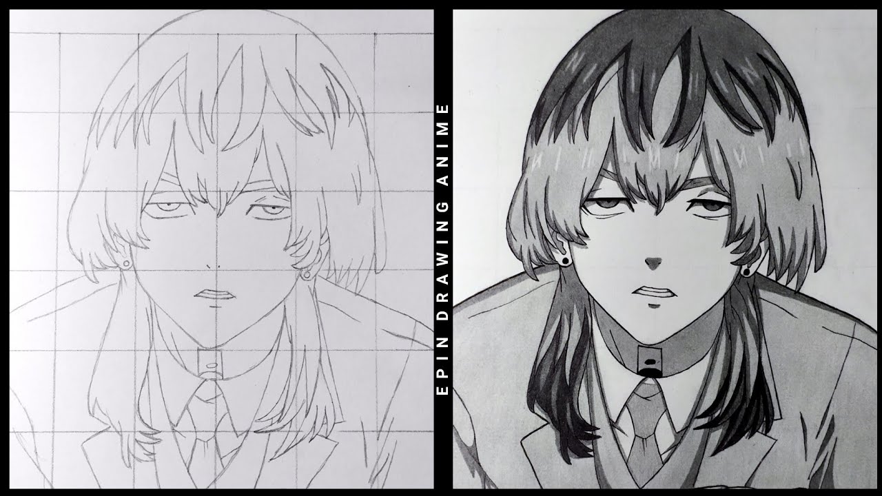 Cara Menggambar RINDOU Haitani Bonten [Tokyo Revengers] | Drawing Rindou Bonten