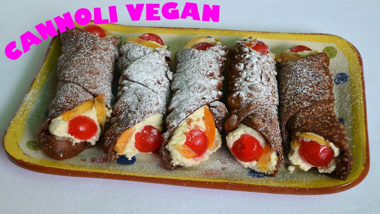 CANNOLI VEGAN ESTILO SICILIANO