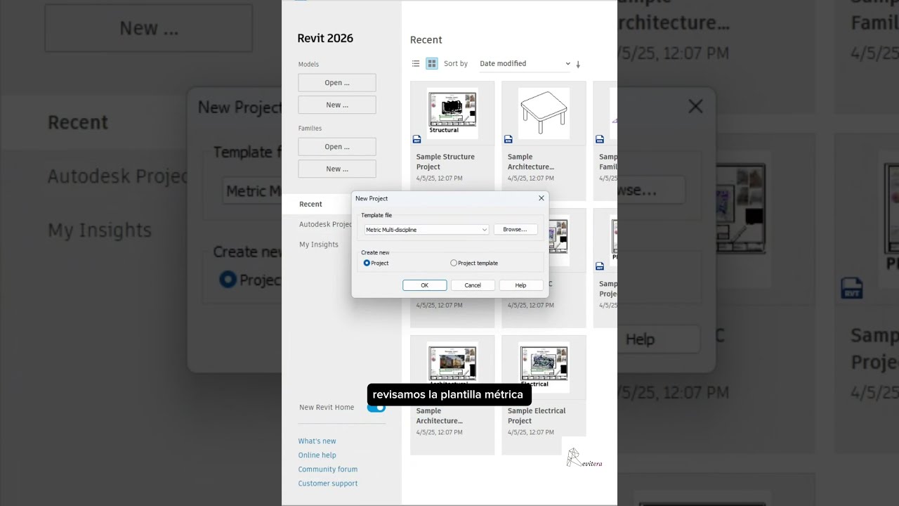 Revit 2026 - Nuevas plantillas multidisciplinares