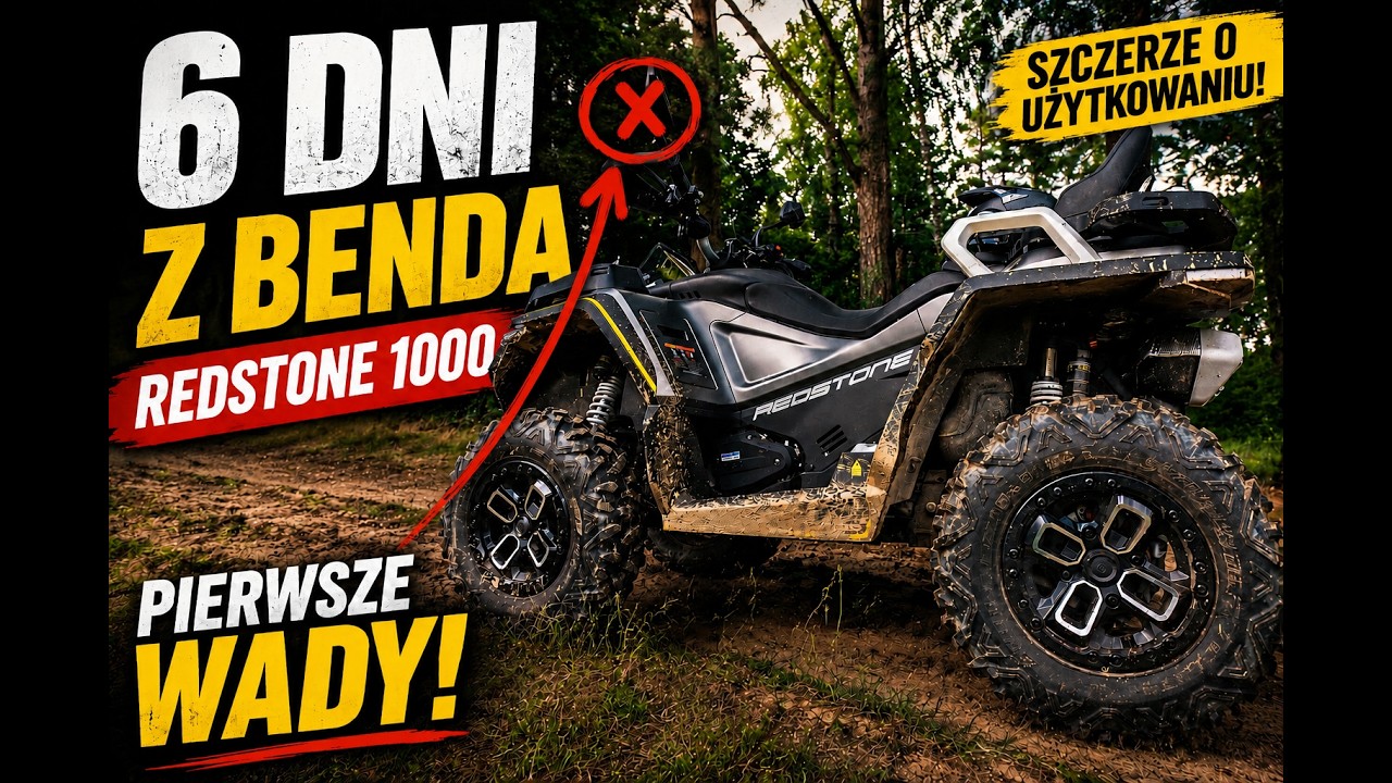 Wady Quada Benda Redstone 1000 R2. Opinia prywatnego użytkownika.