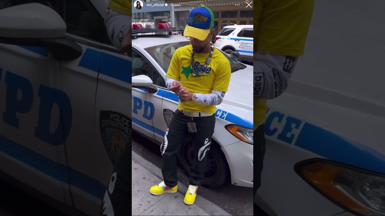Ovi fumando Weed 🍁😳 #policia in #newyork #ovi #foryou #trap #cuba