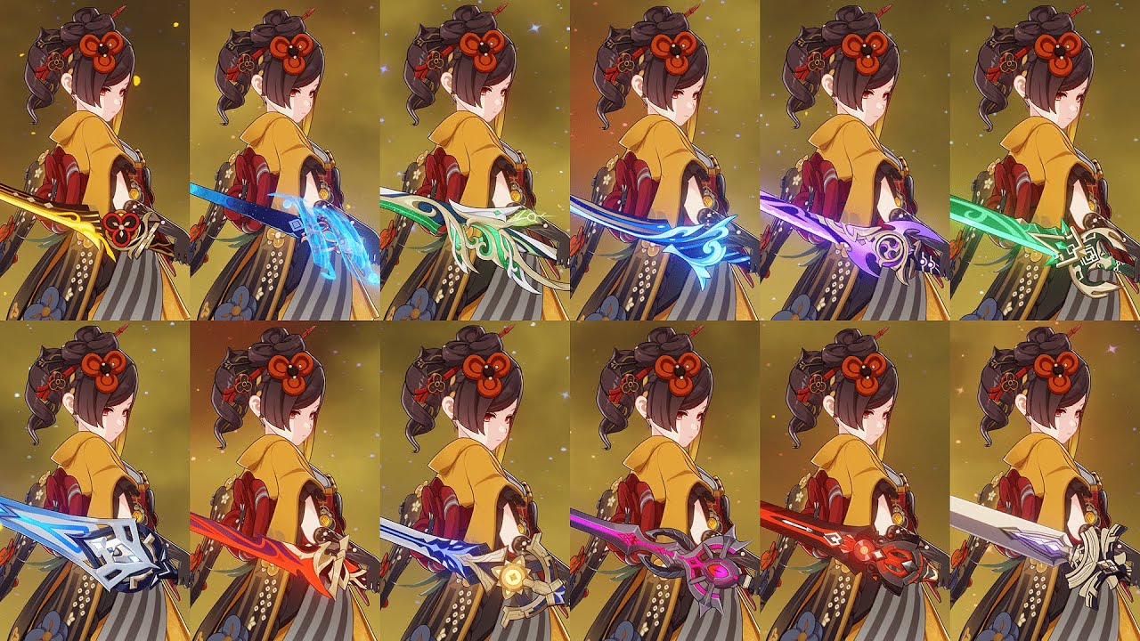 Chiori Weapon Comparison! 5 Stars VS 4 Stars! DMG COMPARISON!