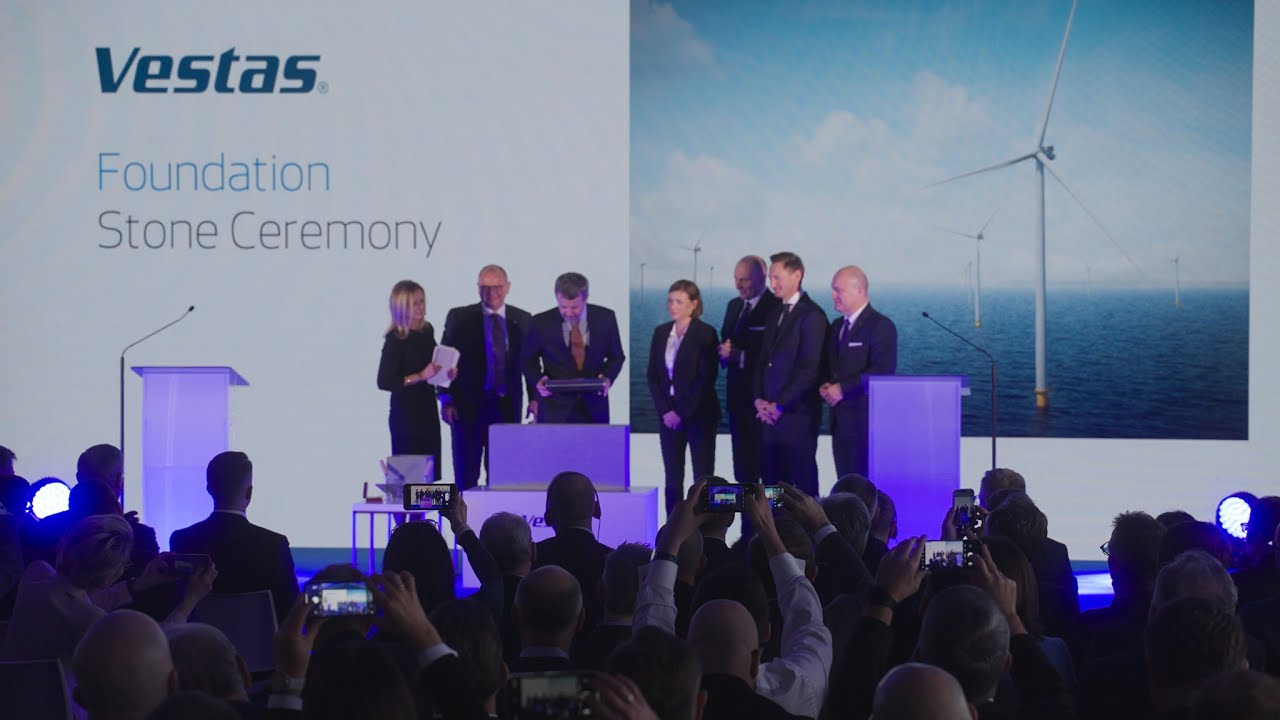 Król Danii na symbolicznym otwarciu fabryki Vestas w Szczecinie