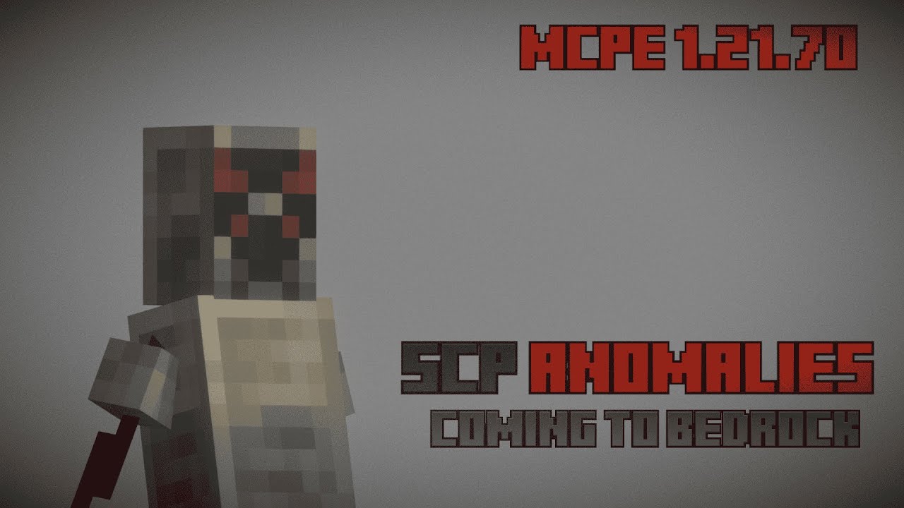It's Coming to Bedrock (New SCP Add-on for MCPE/Bedrock 1.21.70)