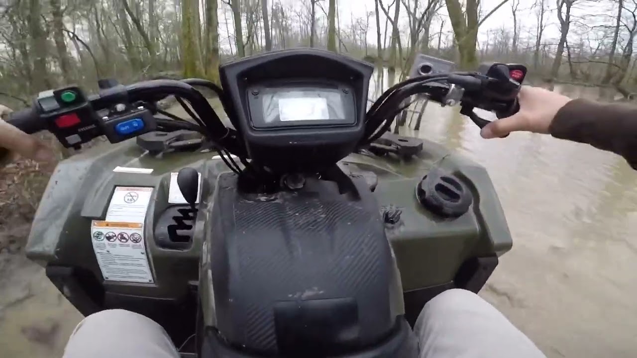Suzuki KingQuad 750 2022 года/Играем на дне ручья!