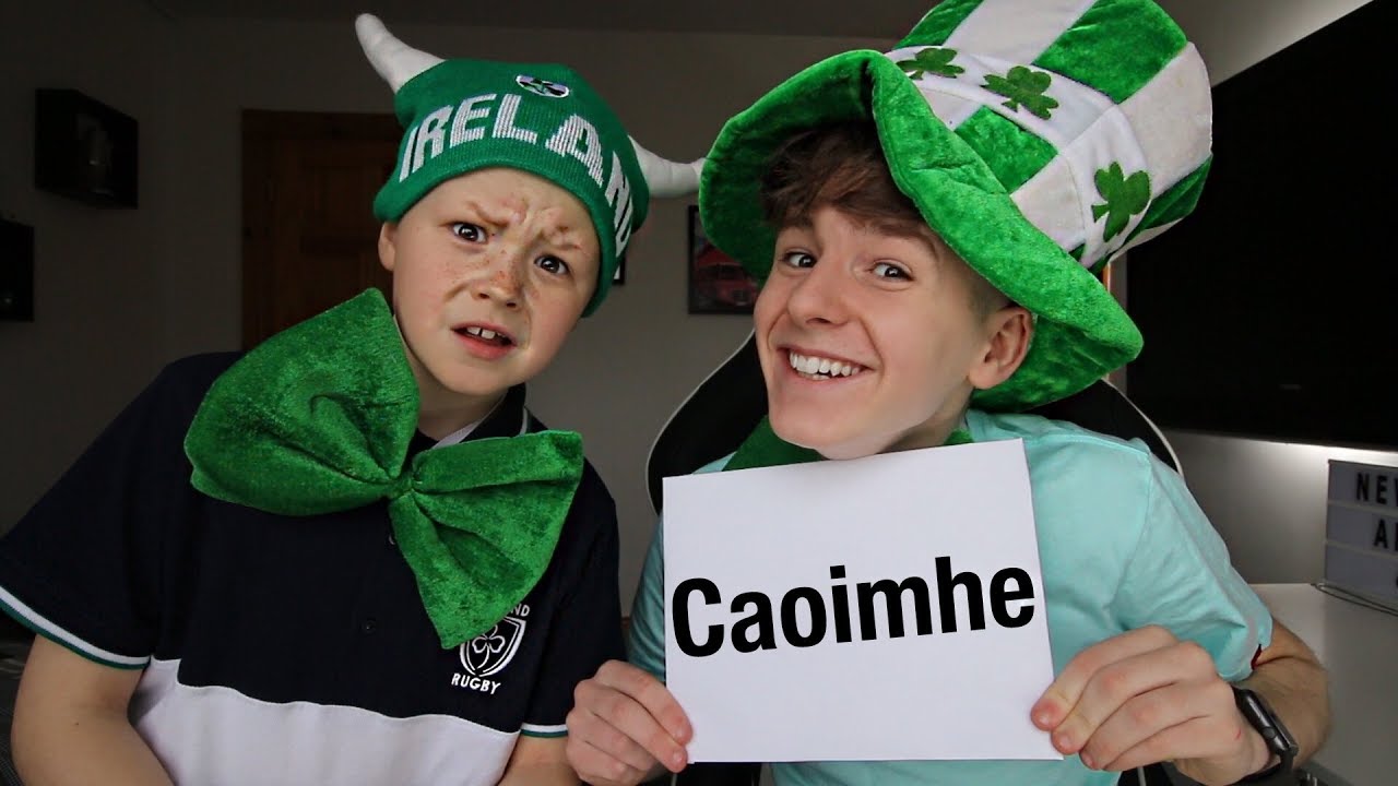 Little Brother Tries to Pronounce IRISH NAMES!!! ☘