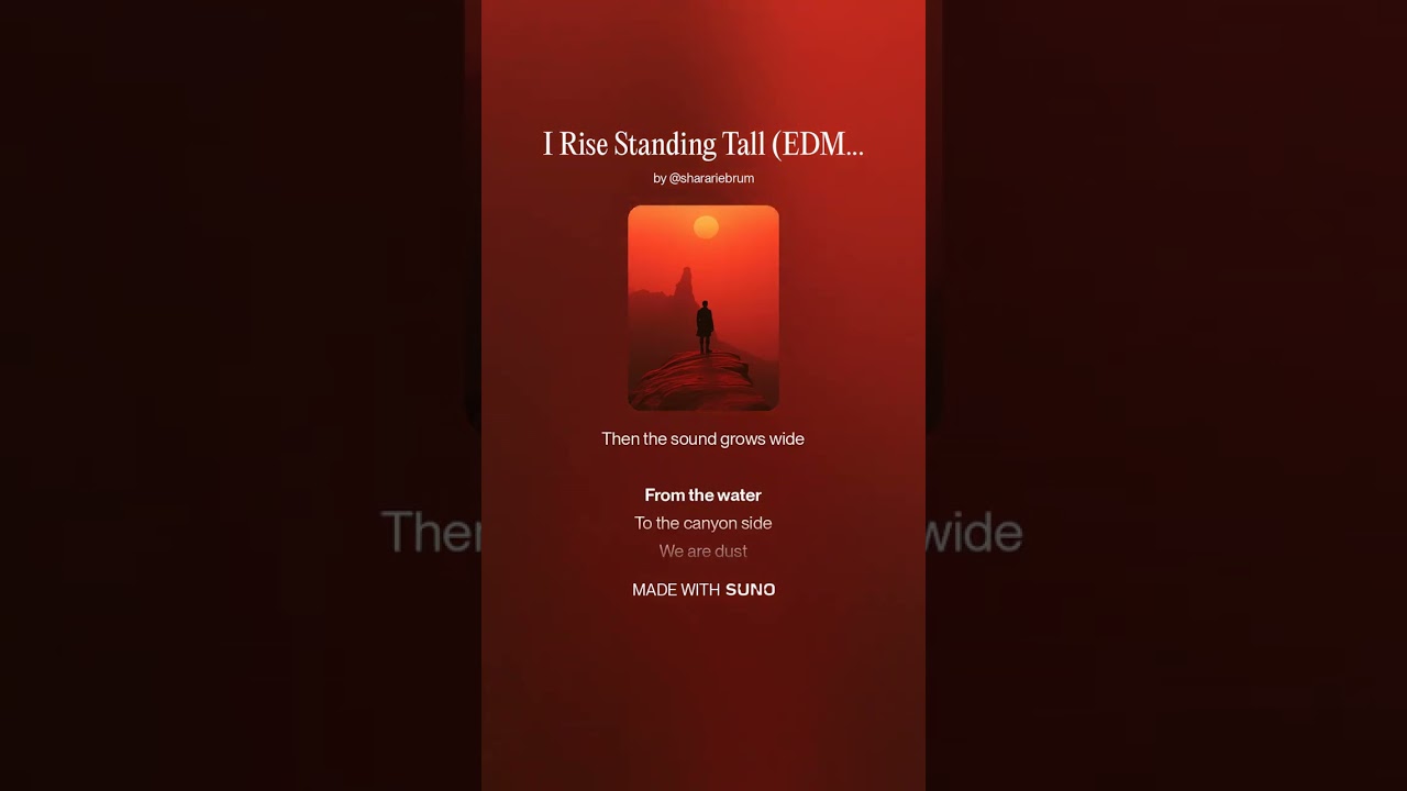 I Rise Standing Tall -- EDM Mix