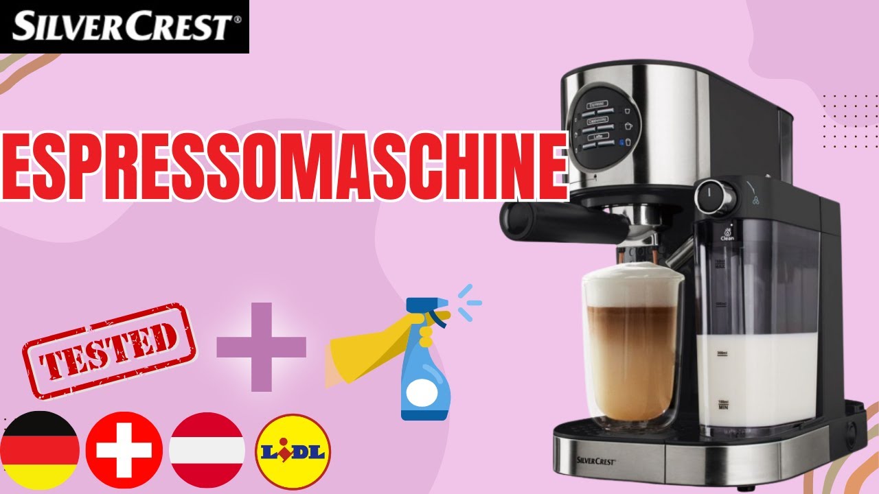 ESPRESSOMASCHINE + REINIGUNG DER KAFFEEMASCHINE SilverCrest SEMM 1470 A1 DEUTSCHLAND DEUTSCH LIDL