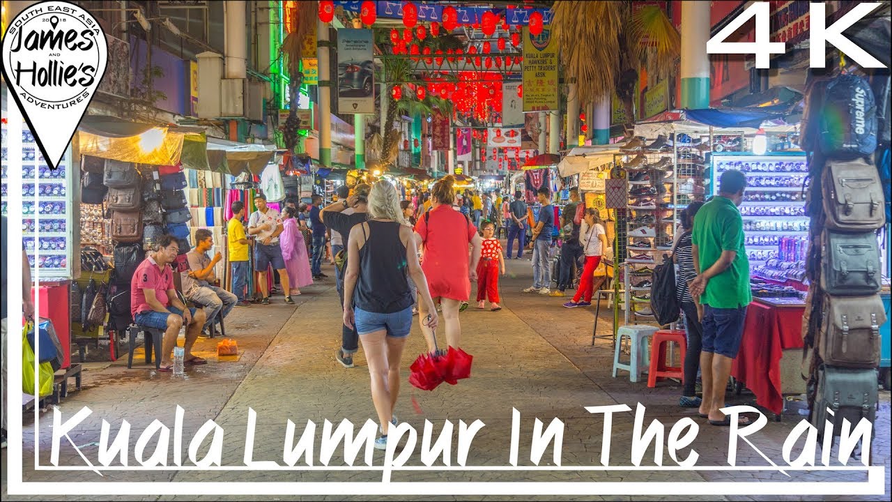 EXPLORING KUALA LUMPUR IN THE RAIN IN 4K - BARBSTER360 Travel Vlog