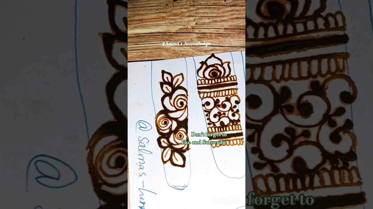 Quick Finger mehndi designs  |Apply Finger mehndi in just 5 min . 