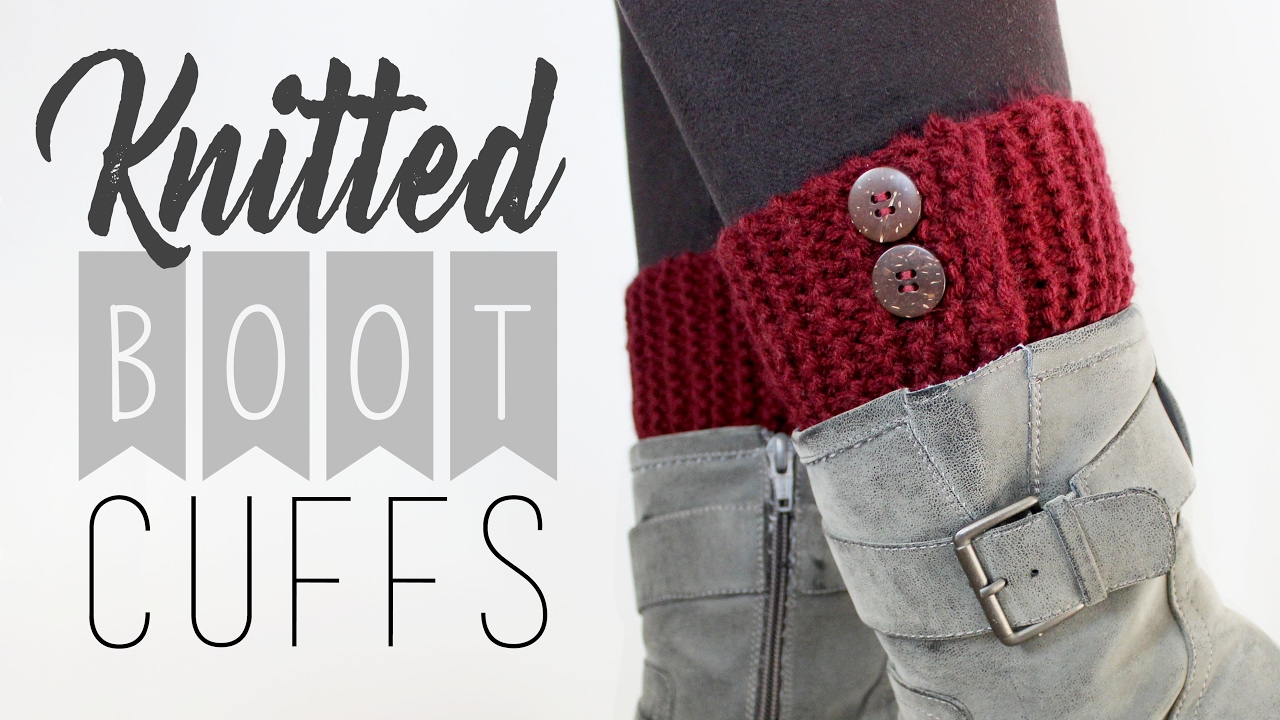 Knitted Boot Cuffs // Knitting for Beginners // Veronica Marie