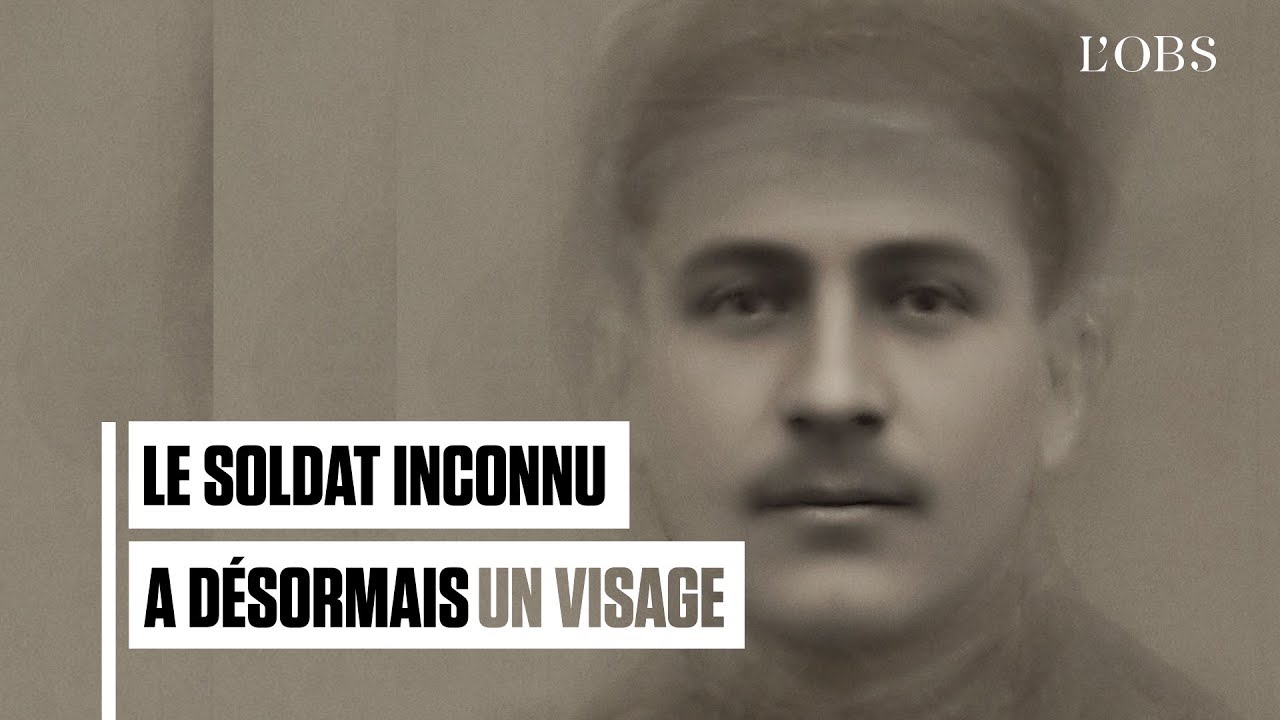 D&eacute;couvrez le visage du Soldat inconnu, mort durant la Premi&egrave;re guerre mondiale