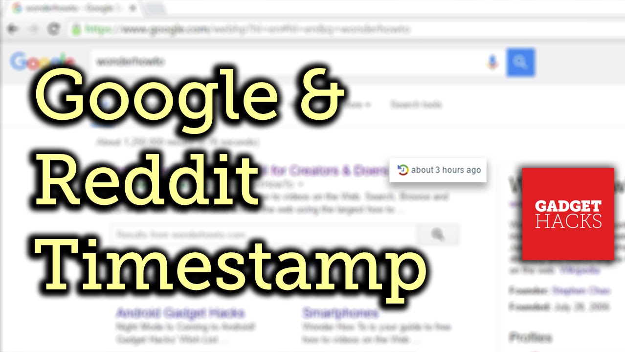 See Timestamps for Visited Links on Google & Reddit [How-To]