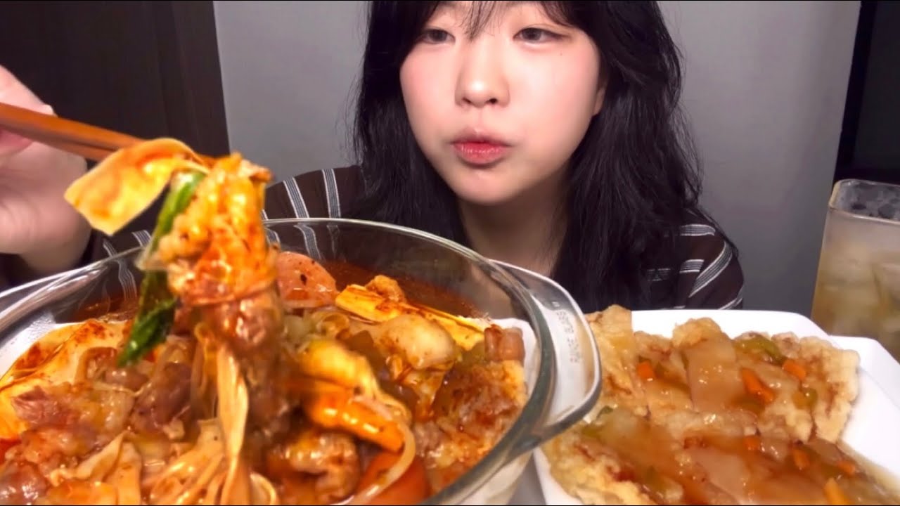 마라수혈❤️‍🔥 마라탕에 쫀득꿔바로우 먹방!! ASMR MUKBANG Malatang and Guobaorou eating