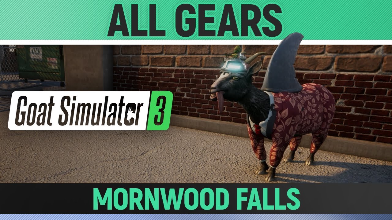 Goat Simulator 3 - All Goat Gear Pickups - Mornwood Falls