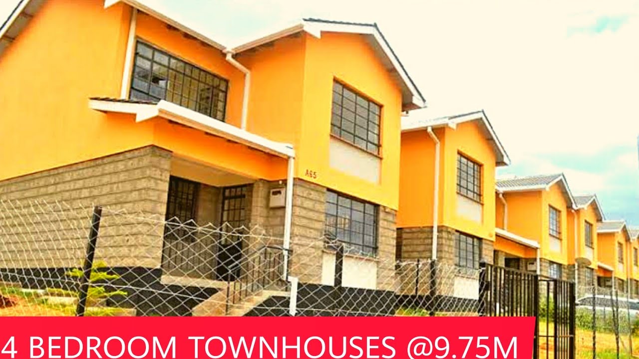 4 BEDROOM TOWNHOUSES FOR SALE IN ATHIRIVER KENYA @9.75M||NHC Stoni Athi View
