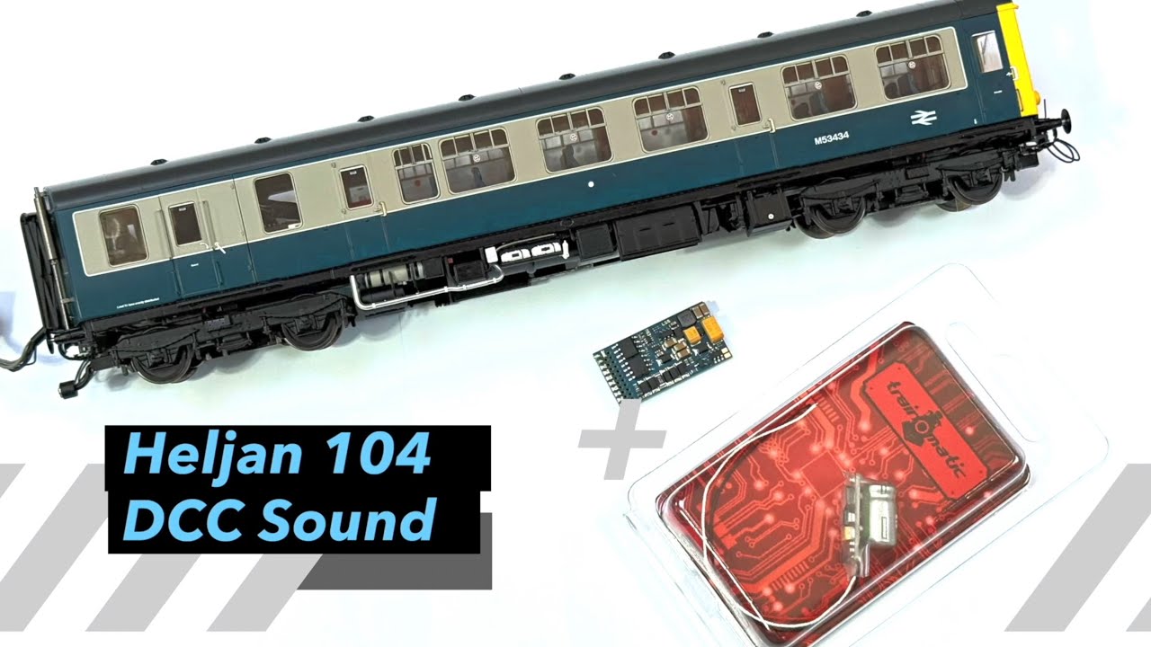 Как установить звук DCC и Stay Alive на новый дизель-поезд Heljan Class 104
