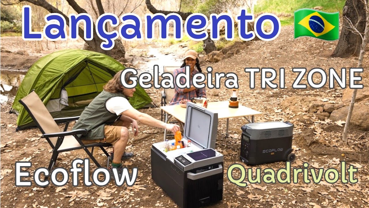 Lançamento 🇧🇷 Geladeira TRI ZONE Ecoflow Quadrivolt - Lancha - Barco - Caminhão - Motorhome - Iat