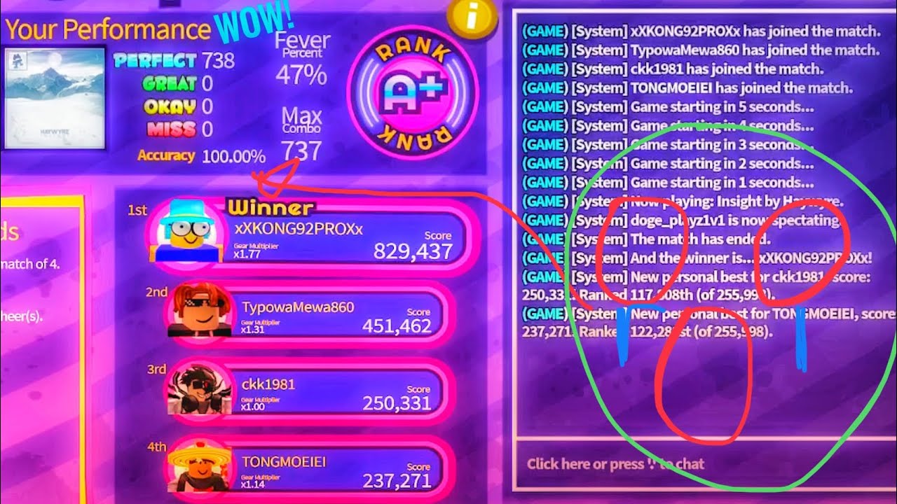 My First Ever! (ALL PERFECT!) Robeats Insight (18) / 100.00% / No Misses - ROBLOX Robeats
