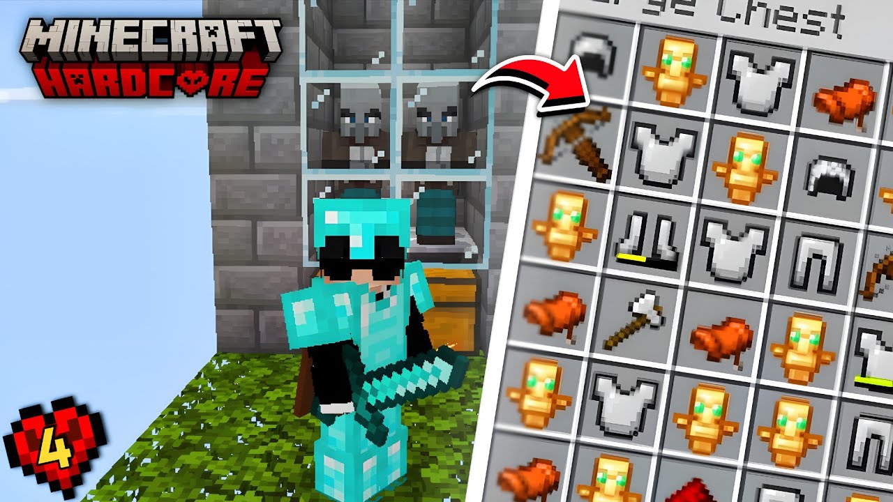 I Build ''Ultimate'' Raid Farm In my Hardcore world 🔥 | Minecraft pe 1.21 Hardcore series EP-4