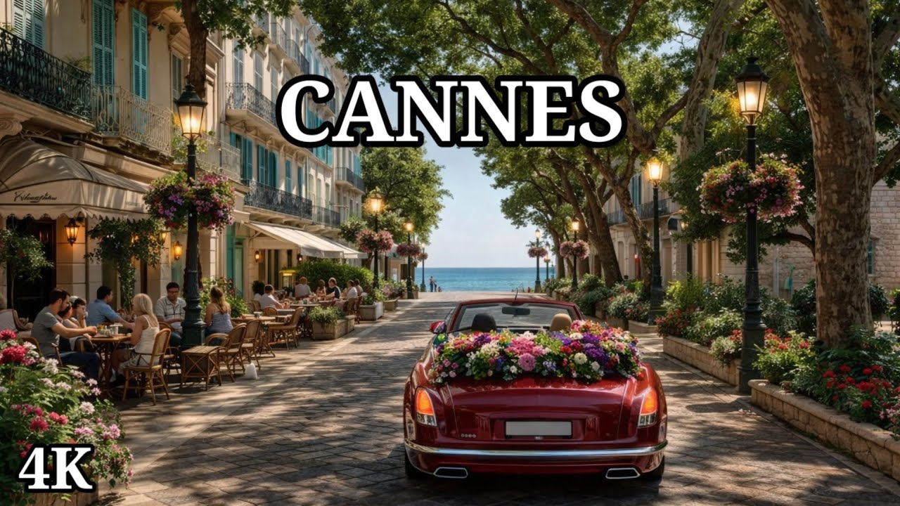Inside the Billionaire Lifestyle of Cannes 💎 | Ultra-Rich, Royal Living –Walking Tour,4K, Real Sound