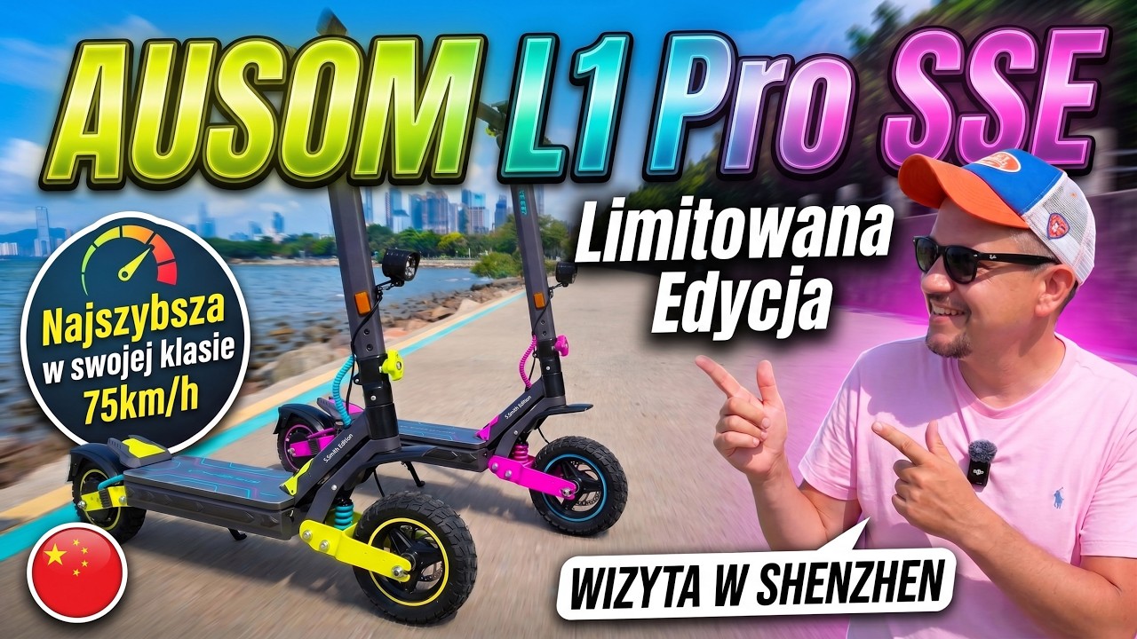 Stworzyłem własną hulajnogę &ndash; AUSOM L1 Pro SSE Limited!  - prezentacja w Chinach