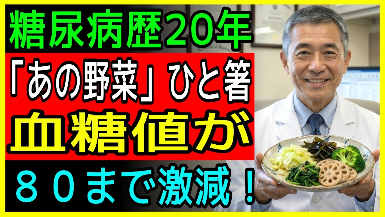 【糖尿病】76歳が糖尿病を卒業！スーパーの「200円野菜」で血糖値が80まで下がった 最強の食事法