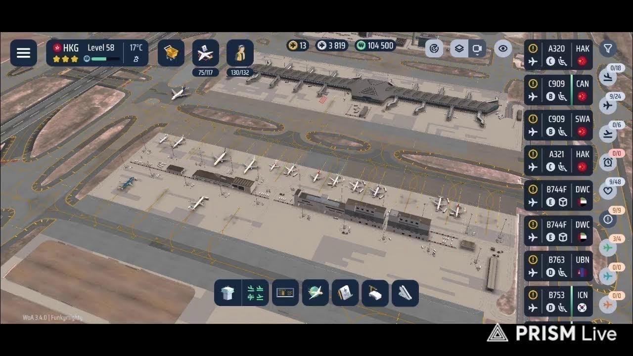 Live streaming HKG/VHHH in World of Airports with Skybridge