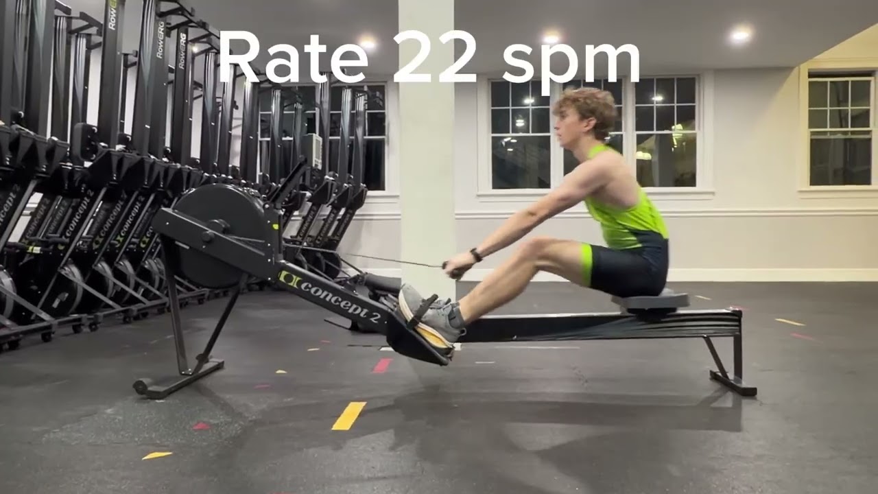 Winter Erg Row at 20, 22, 24, and 26 strokes per minute
