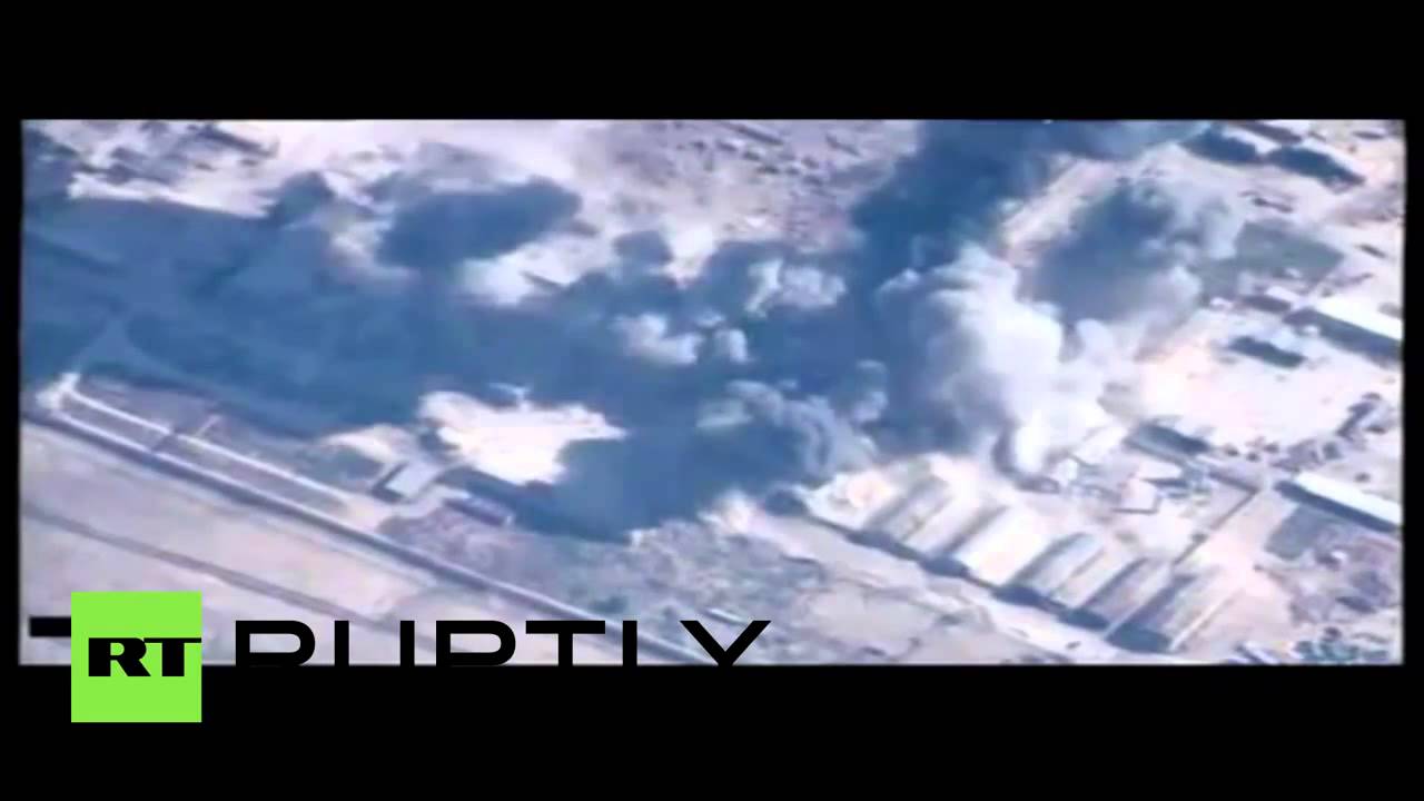 RAW: Jordanian Air Force blows up ISIS storage facilities in Syria
