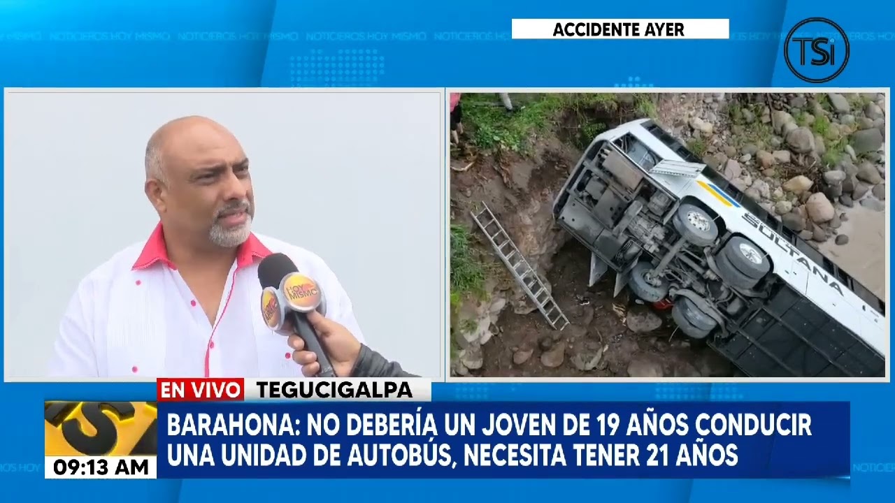 IHTT: Conductor de bus que se accidentó no alcanzaba edad para manejar ese tipo de unidad