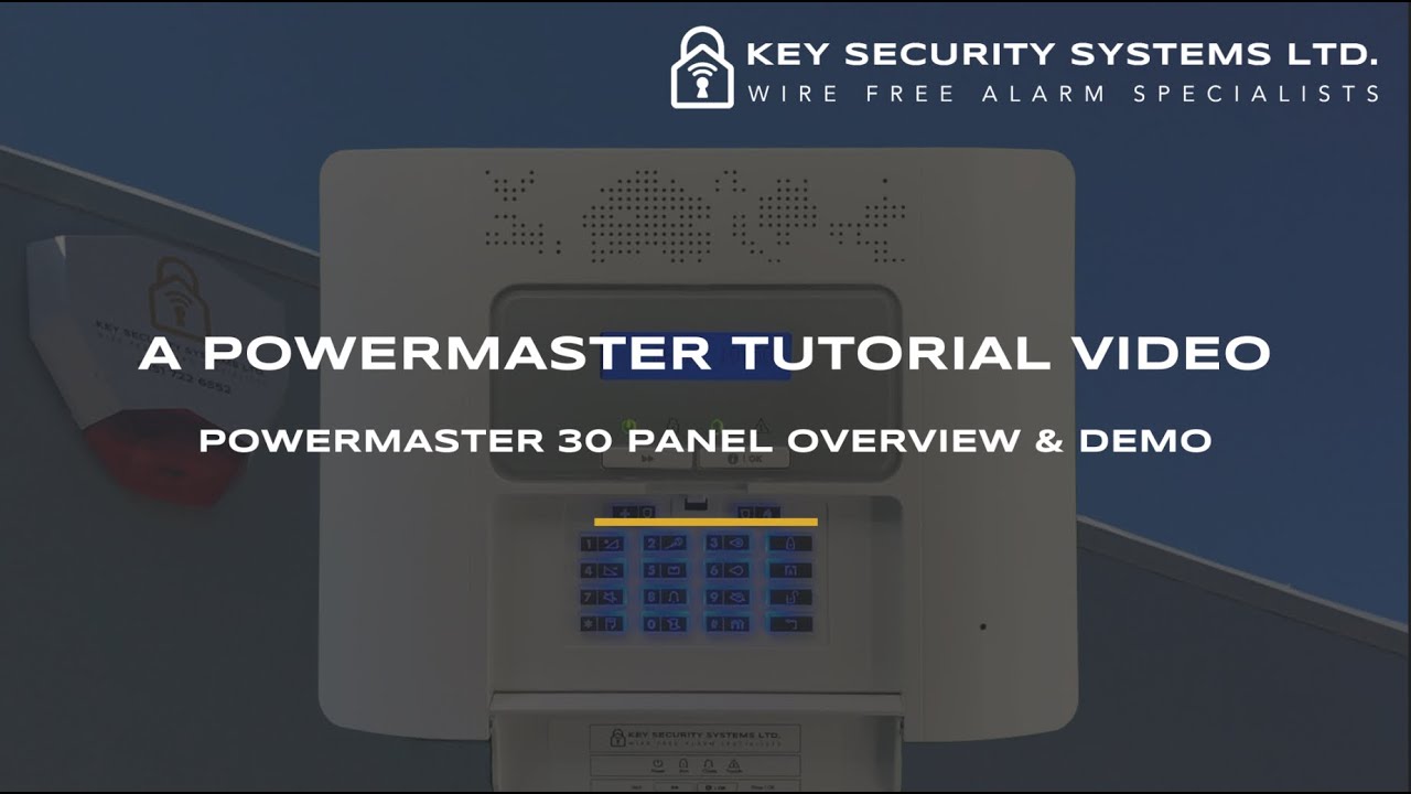 Visonic Powermaster 30 – Panel Demo & Overview – Key Security Systems Ltd.