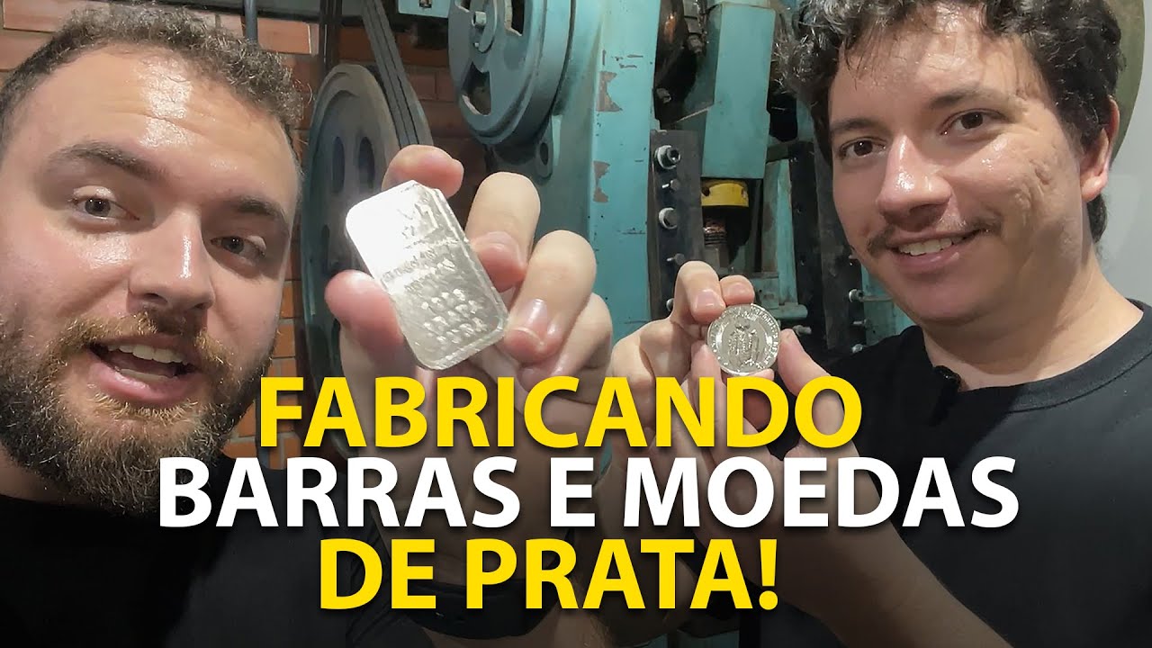 POR DENTRO de uma FÁBRICA de MOEDAS e BARRAS de PRATA! Morgantis Metais, Prata Física no Brasil