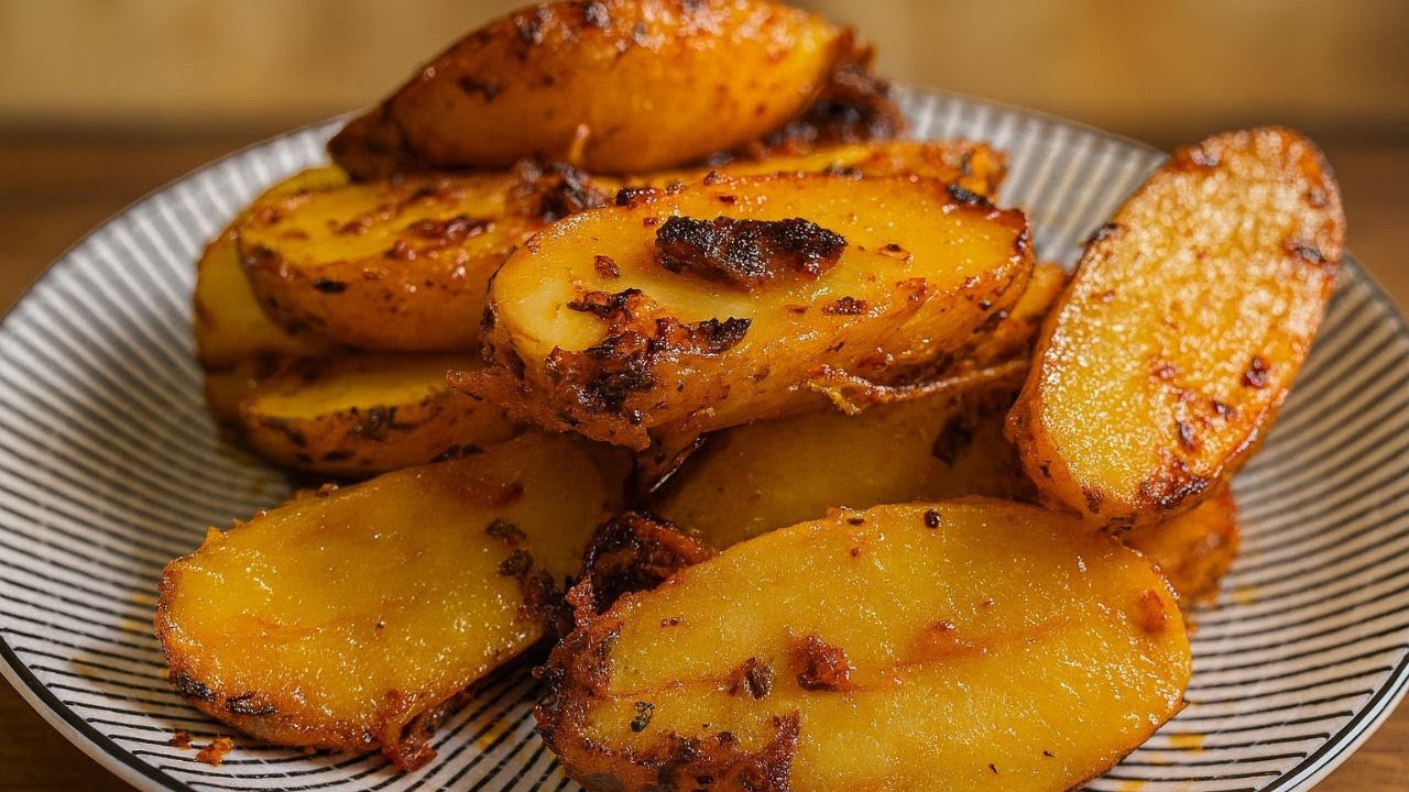 Crispy Baked Baby Potatoes with Garlic Yogurt Sauce — Easy & Delicious!