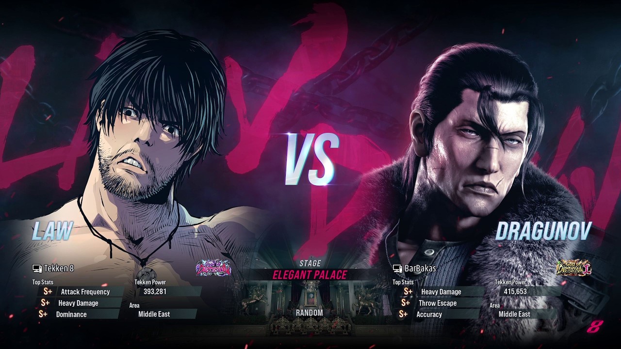 BSK (Law) VS BarBakas (Dragunov) Tekken 8 Ranked