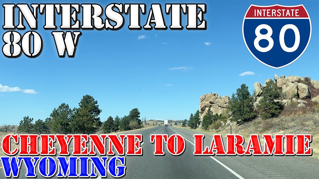 I-80 West - Cheyenne to Laramie - Wyoming - 4K Highway Drive