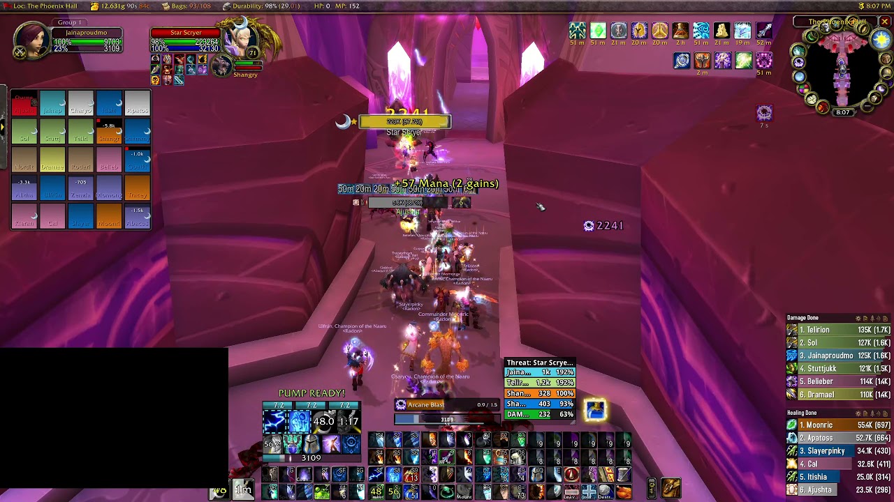 WoW TBC TK and SSC Arcane Mage POV