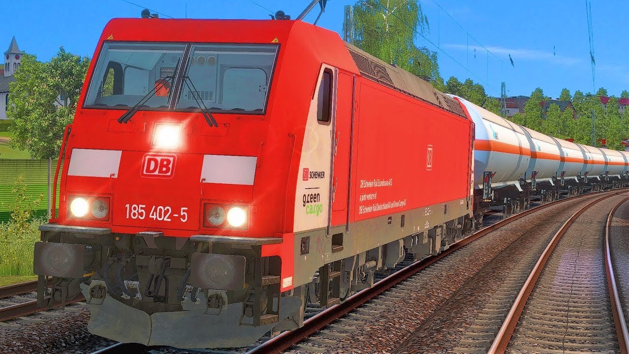Kesselwagen nach Freiburg | BR 185 TRAXX + Rheintalbahn | TRAIN SIMULATOR 2019 - Dovetail Games