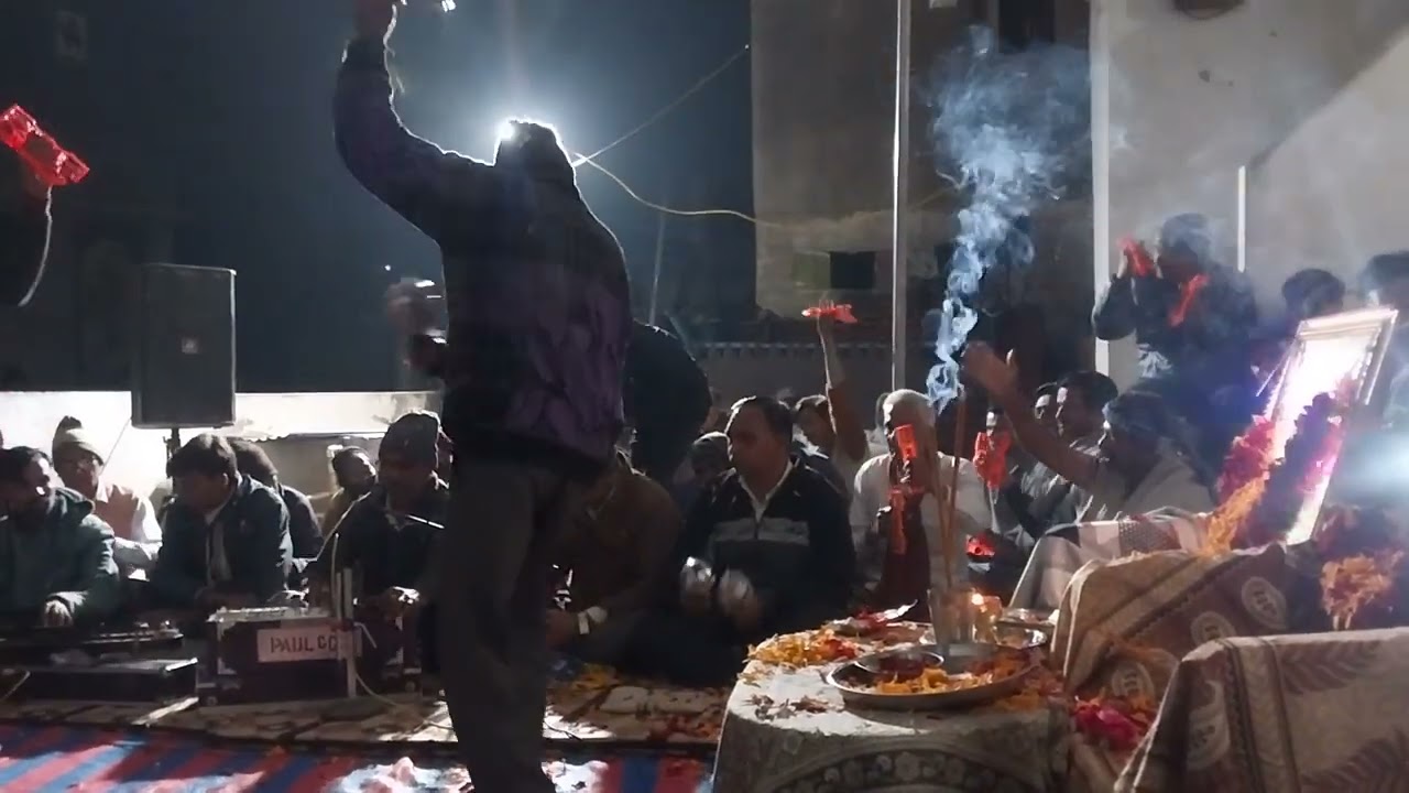 તેનપુર મા શ્રી કૃષ્ણ ભજન મંડળ તેનપુર ની મોજ 9898114890