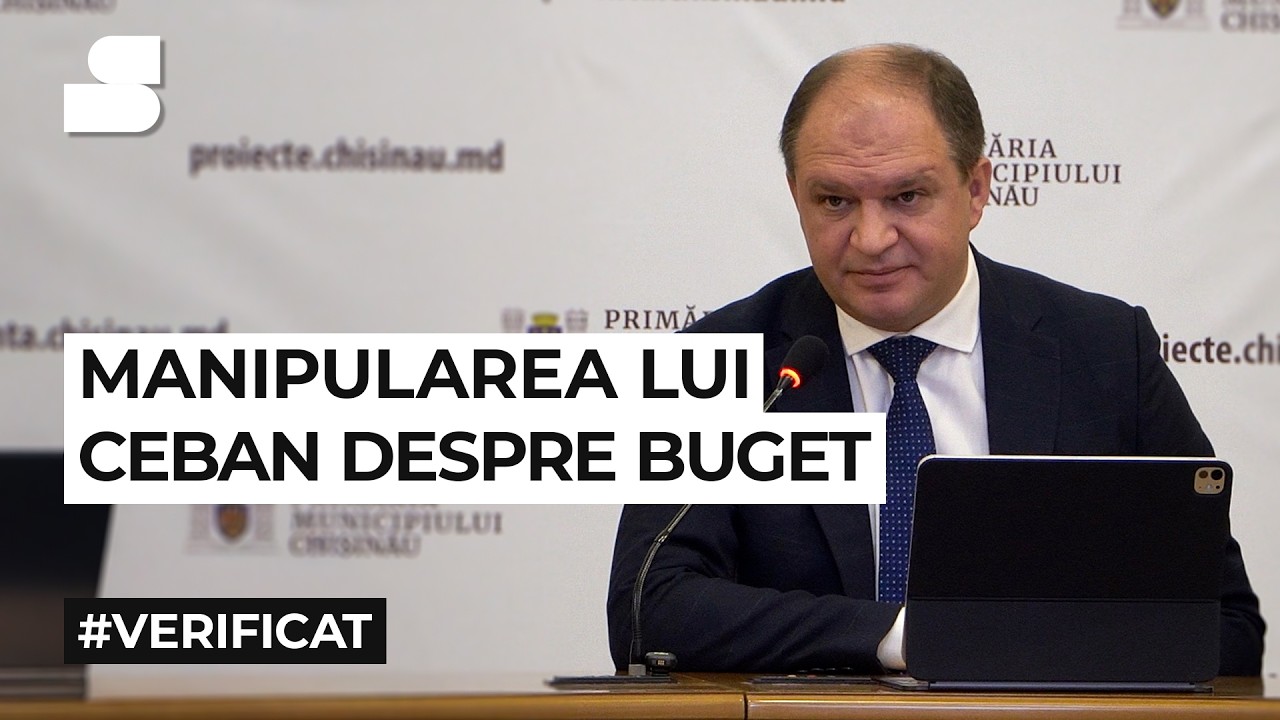 Manipularea lui Ceban despre buget